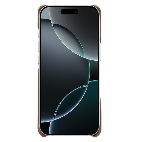 SKALO iPhone 17 Pro PU-Læder Kortholder Cover - Brun