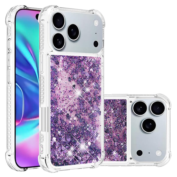 SKALO iPhone 17 Pro Kviksand Glimmer Cover - Lilla