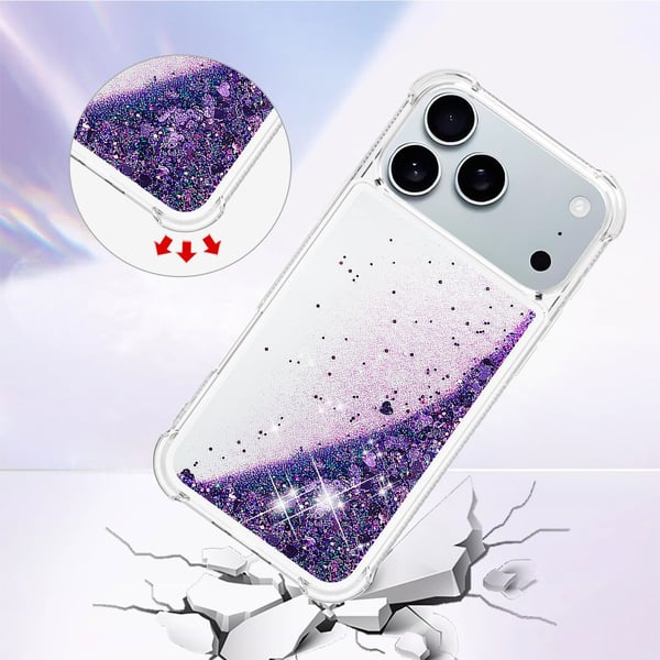 SKALO iPhone 17 Pro Kviksand Glimmer Cover - Lilla