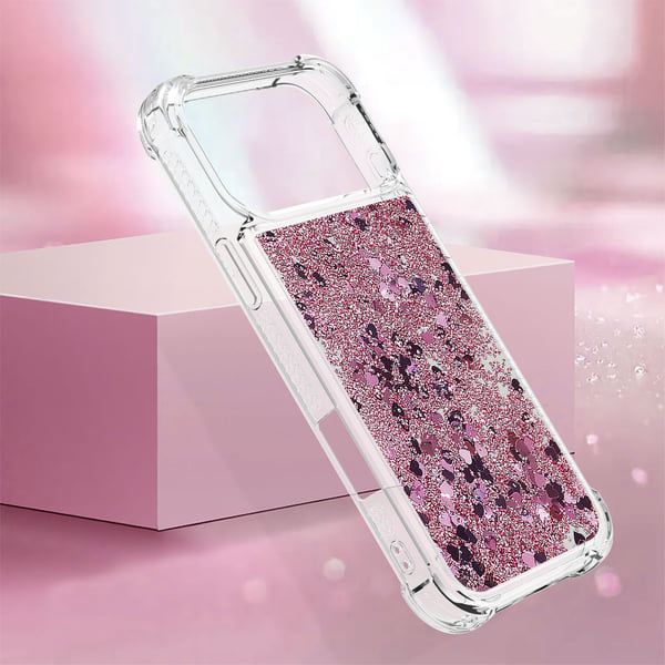 SKALO iPhone 17 Pro Kviksand Glimmer Cover - Pink