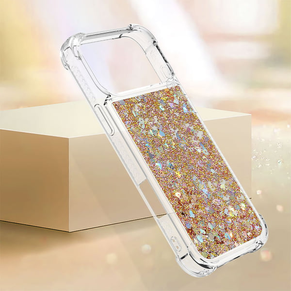 SKALO iPhone 17 Pro Kviksand Glimmer Cover - Guld