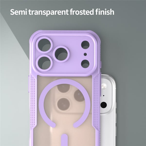 SKALO iPhone 17 Pro Armor Hybrid Frosted Cover - Lilla