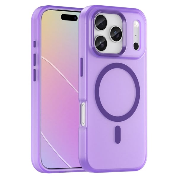 SKALO iPhone 17 Pro Matte Translucent Hybrid Cover - Mørk lilla