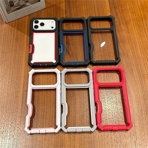 SKALO iPhone 17 Pro Robust Hjørnebeskyttelse Cover - Grå