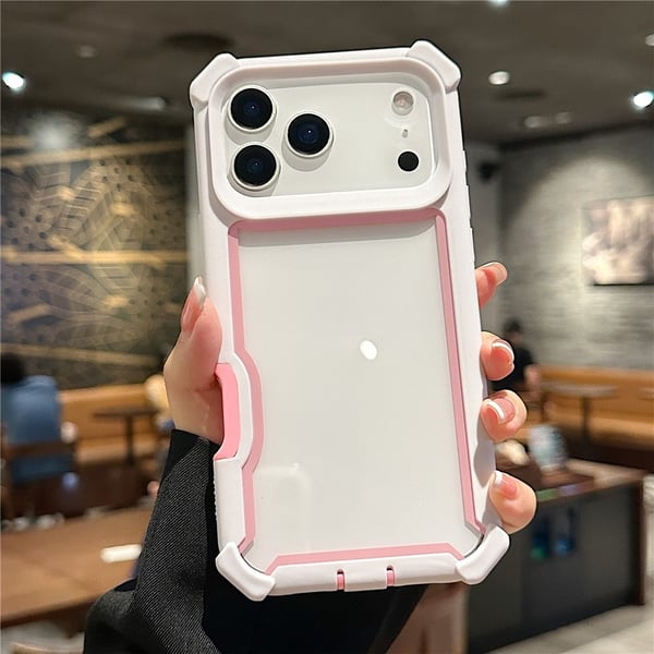 SKALO iPhone 17 Pro Robust Hjørnebeskyttelse Cover - Pink
