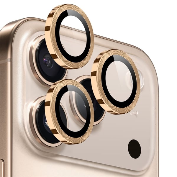 SKALO iPhone 17 Pro NORTHJO Kamerabeskyttelse Metalring - Guld SKALO iPhone 17 Pro NORTHJO Kamerabeskyttelse Metalring - Guld