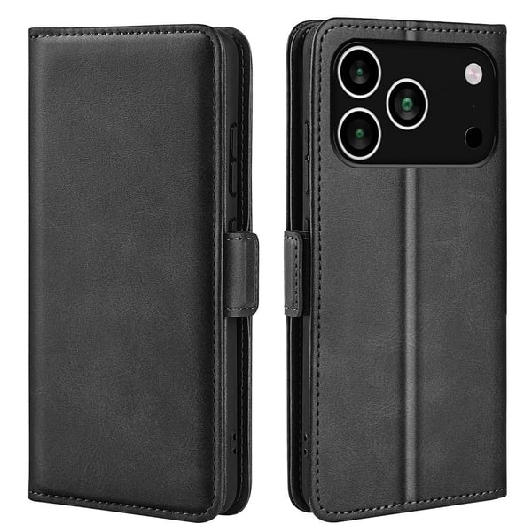 SKALO iPhone 17 Pro Premium ID Flip Cover - Sort