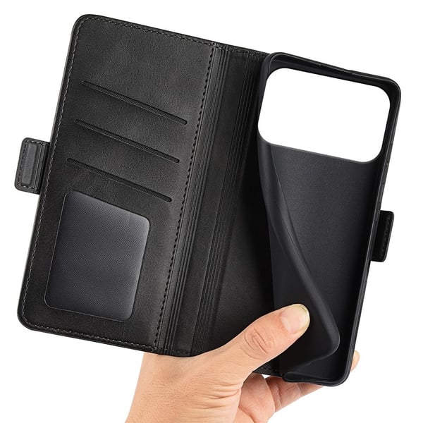 SKALO iPhone 17 Pro Premium ID Flip Cover - Sort