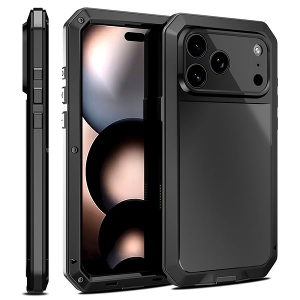 SKALO iPhone 17 Pro Max Heavy Armor Suojakuori - Musta