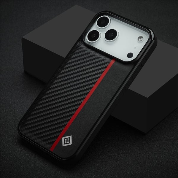 LC.IMEEKE iPhone 17 Pro Max Carbon Fiber Cover
