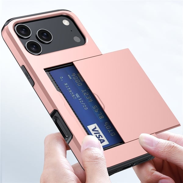 SKALO iPhone 17 Pro Max Armor Kortholder Cover - Guld