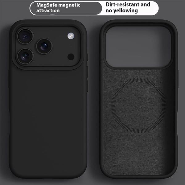 SKALO iPhone 17 Pro Max Tynd Silikone Cover - Sort