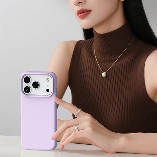 SKALO iPhone 17 Pro Max Tynd Silikone Cover - Sort