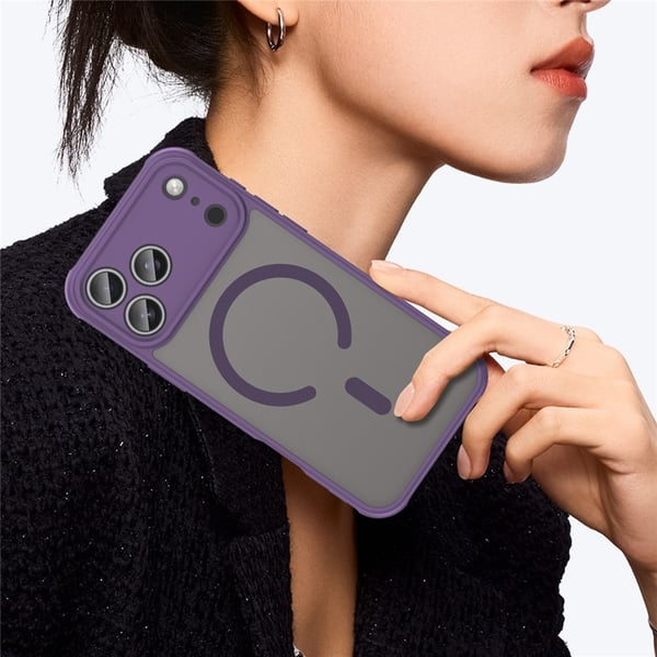SKALO iPhone 17 Pro Max Mat Hybrid Cover - Lilla