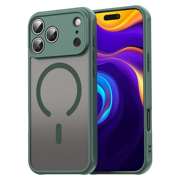 SKALO iPhone 17 Pro Max Mat Hybrid Cover - Grøn