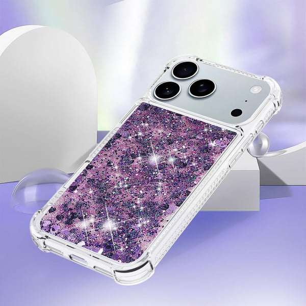 SKALO iPhone 17 Pro Max Kviksand Glimmer Cover - Lilla