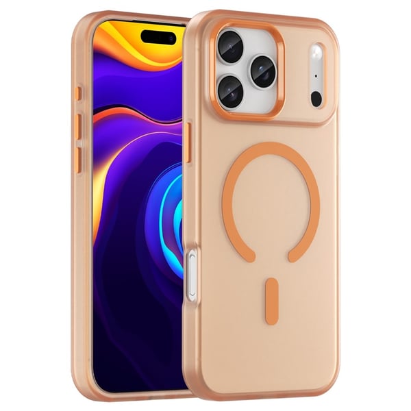 SKALO iPhone 17 Pro Max Matte Translucent Hybrid Cover - Orange