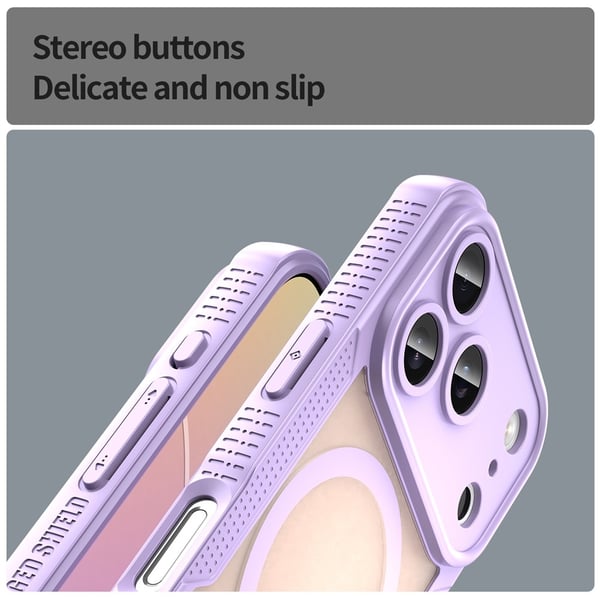 SKALO iPhone 17 Pro Max Armor Hybrid Frosted Cover - Lilla