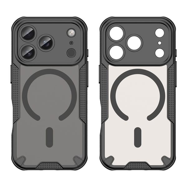 SKALO iPhone 17 Pro Max Armor Hybrid Frosted Cover - Sort