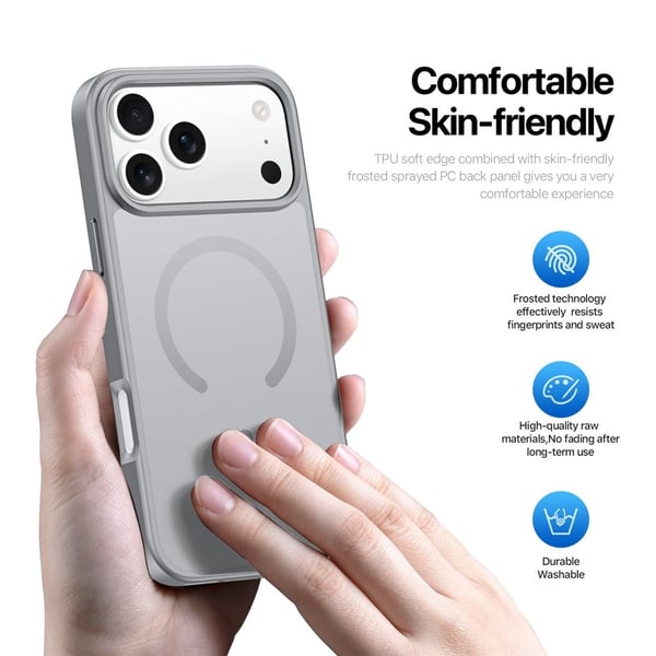 DUX DUCIS iPhone 17 Pro Max Yind Series Matte Finish Cover - Grå