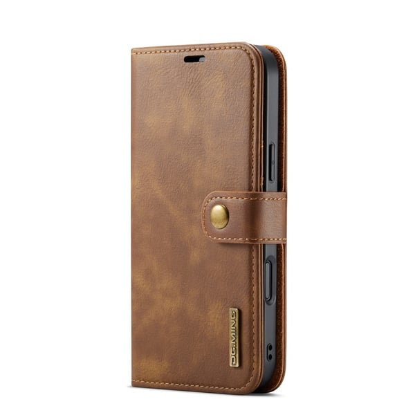 DG MING iPhone 17 Pro Max 2-i-1 Magnet Flip Cover - Brun