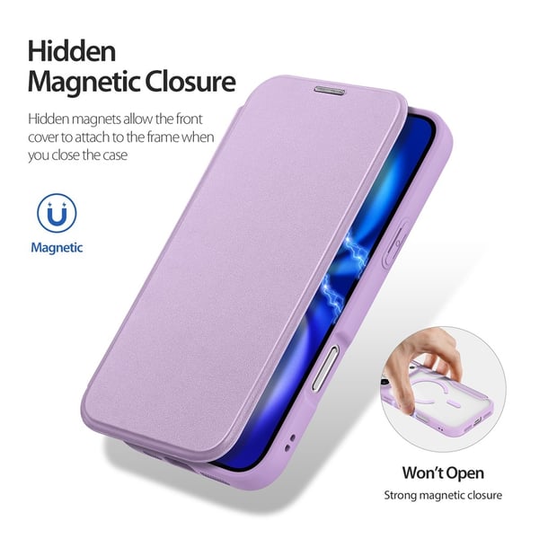 DUX DUCIS iPhone 17 Pro Max Skin X Pro Flip Cover - Lilla