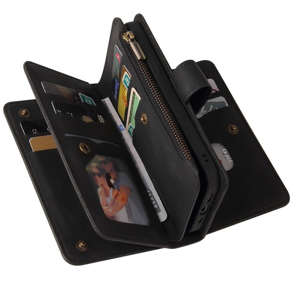 SKALO iPhone 17 Pro Max KT-2 Big Wallet 17-RUM Flip Cover - Sort