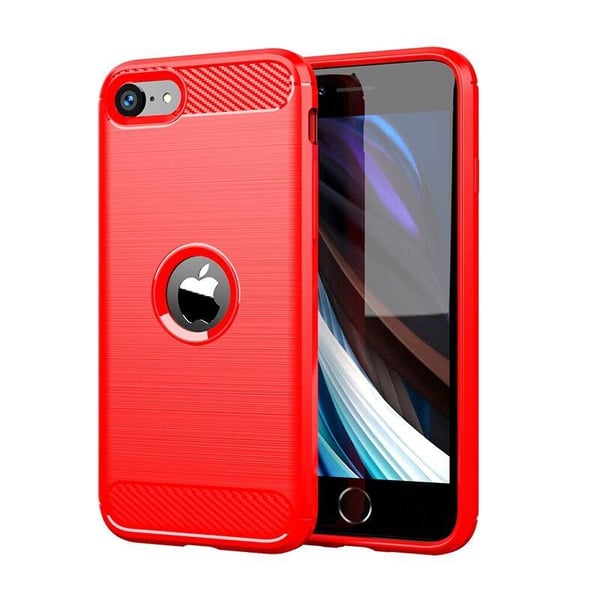 SKALO iPhone SE (2020/2022) Armor Carbon Stødsikker TPU-cover