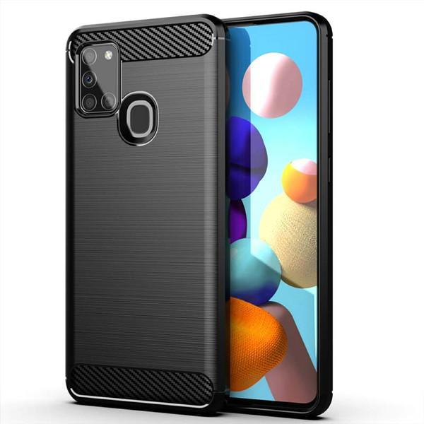Stöttåligt Armor Carbon TPU-skal Samsung A21s