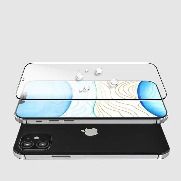 SKALO iPhone 12 FULL-FIT Hærdet Glas Skærmbeskyttelse