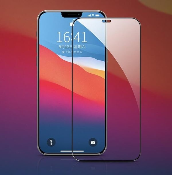 SKALO iPhone 12 Pro Max FULL-FIT Hærdet Glas Skærmbeskyttelse