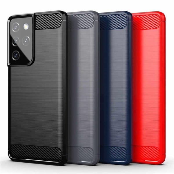 Stöttåligt Armor Carbon TPU-skal Samsung S21 Ultra