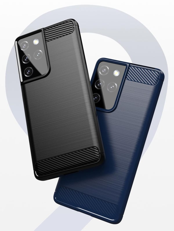 Stöttåligt Armor Carbon TPU-skal Samsung S21 Ultra