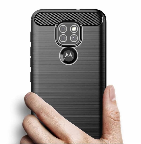 Stöttåligt Armor Carbon TPU-skal Moto G9 Play / Moto E7 Plus