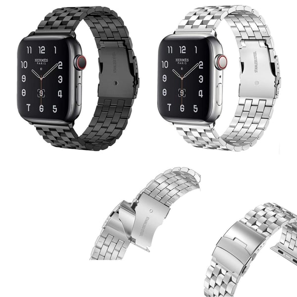 SKALO Nelikulmainen Teräsranneke Apple Watch 38/40/41mm