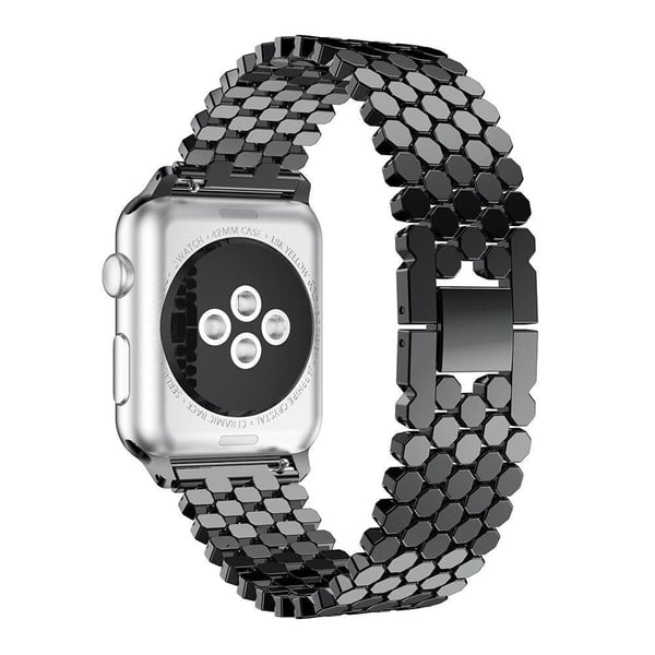 SKALO Fish Scale Metalliranneke Apple Watch Series 1-3 38mm