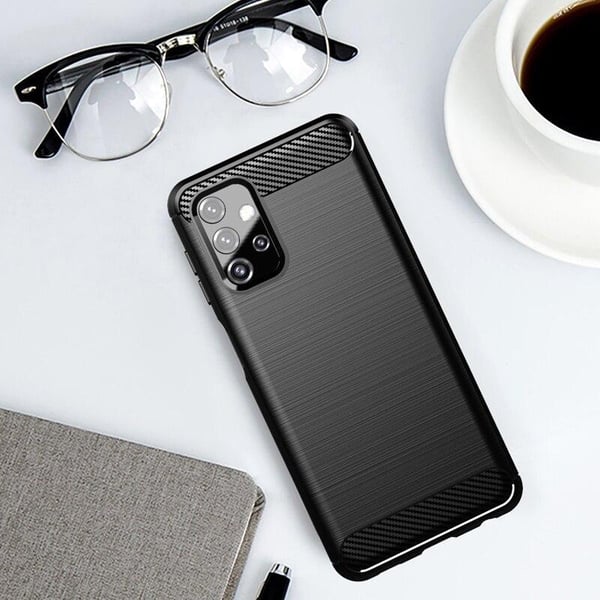SKALO Samsung A32 5G Armor Carbon Stöttåligt TPU-skal