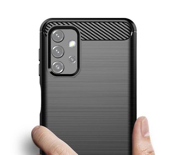 SKALO Samsung A32 5G Armor Carbon Stöttåligt TPU-skal