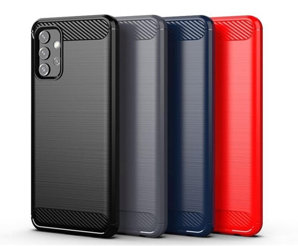 SKALO Samsung A32 5G Armor Carbon Stöttåligt TPU-skal