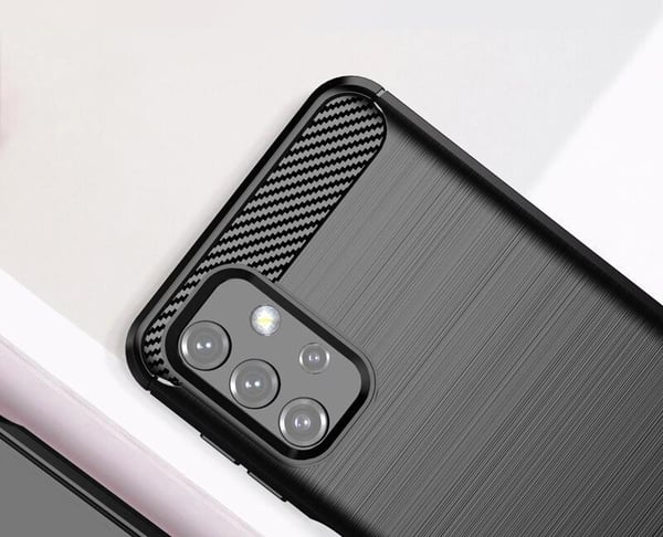 SKALO Samsung A32 5G Armor Carbon Stöttåligt TPU-skal