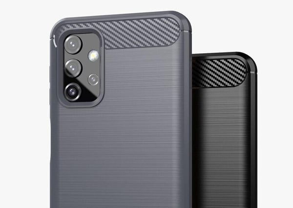 SKALO Samsung A32 5G Armor Carbon Stöttåligt TPU-skal