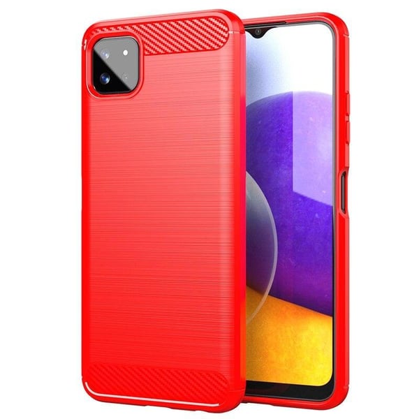 SKALO Samsung A22 5G Armor Carbon Stødsikker TPU-cover