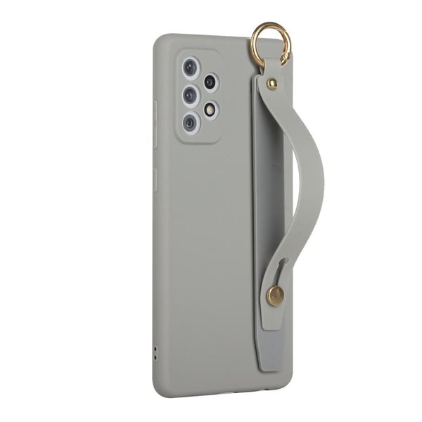 SKALO Samsung A52/A52s Håndrem TPU-cover - Grå