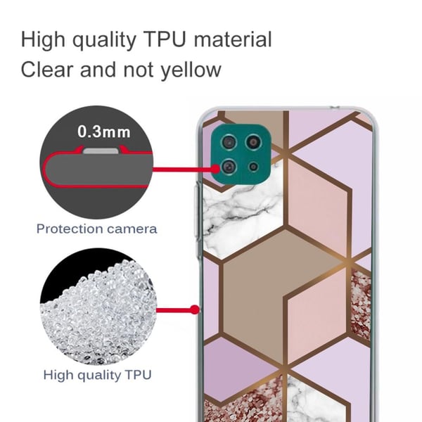 SKALO Samsung A22 5G Marmor TPU-cover - #3