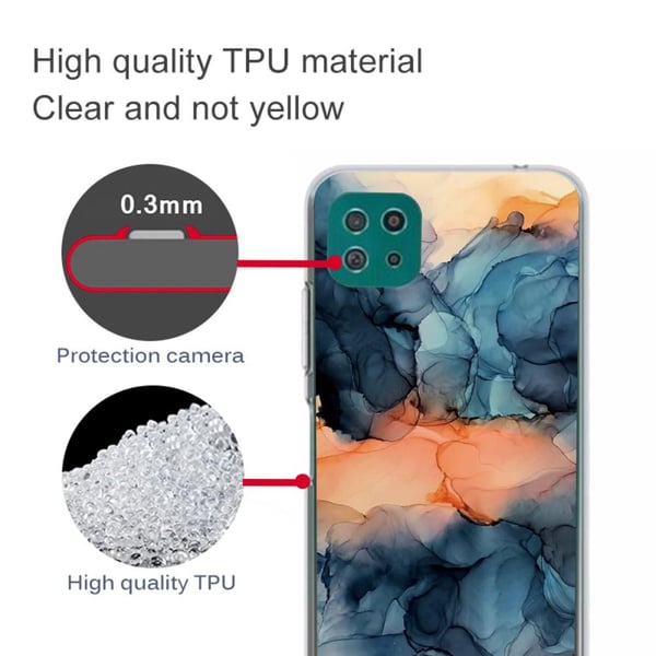 SKALO Samsung A22 5G Marmor TPU-cover - #7