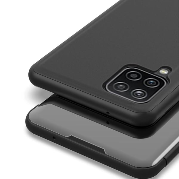 SKALO Samsung A22 4G Clear View Mirror Etui - Sølv