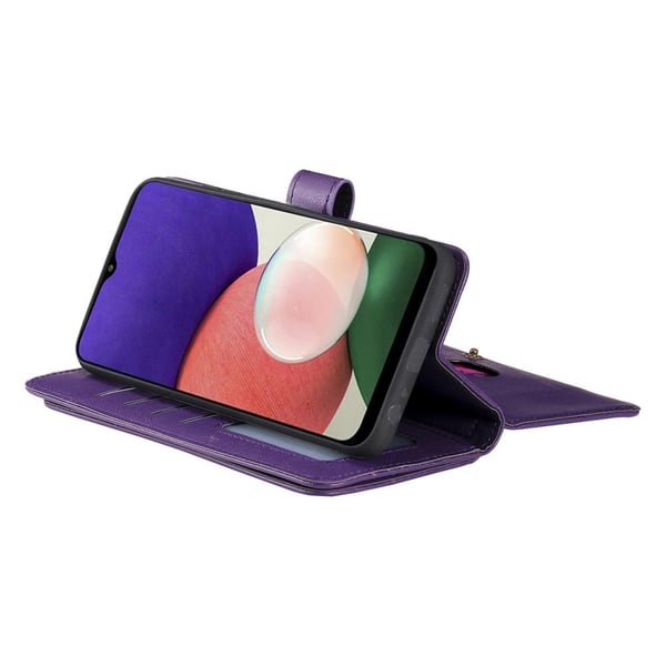 SKALO Samsung A22 5G 10-RUM Flip Cover - Lilla