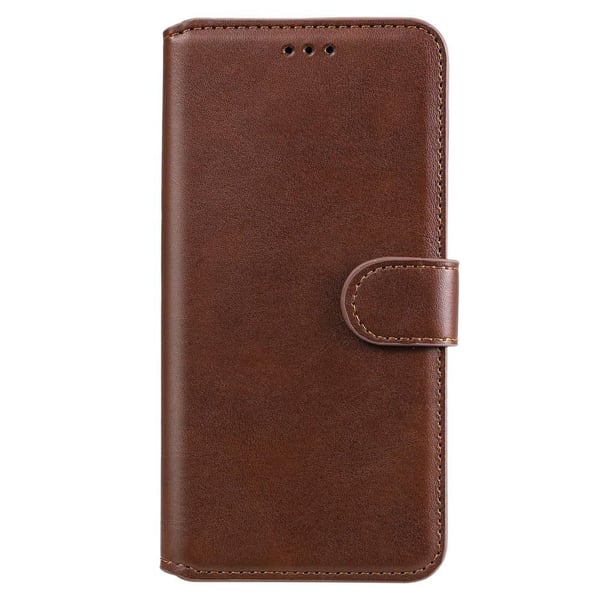 SKALO Samsung A22 4G Classic Pungetui - Brun