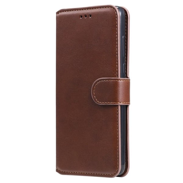 SKALO Samsung A22 4G Classic Pungetui - Brun