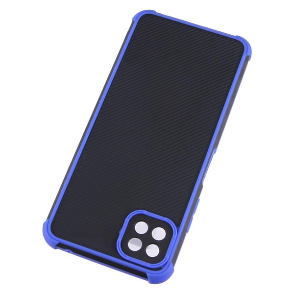 SKALO Samsung A22 5G Armor Hybrid Bumper Cover - Blå